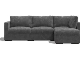 Modern 3-Seater Fabric Sofa