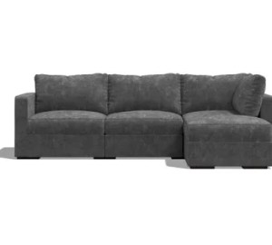 Modern 3-Seater Fabric Sofa