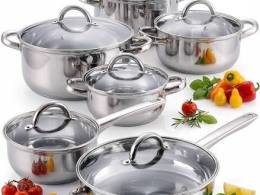 12-Piece Stainless Steel Cookware Set