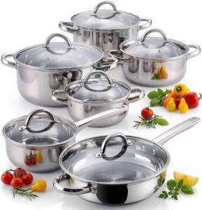 12-Piece Stainless Steel Cookware Set